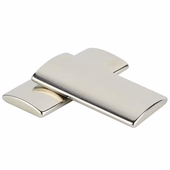 Ímã de terra rara de arco de revestimento de zinco personalizado Neodímio Ímã de NdFeB permanente