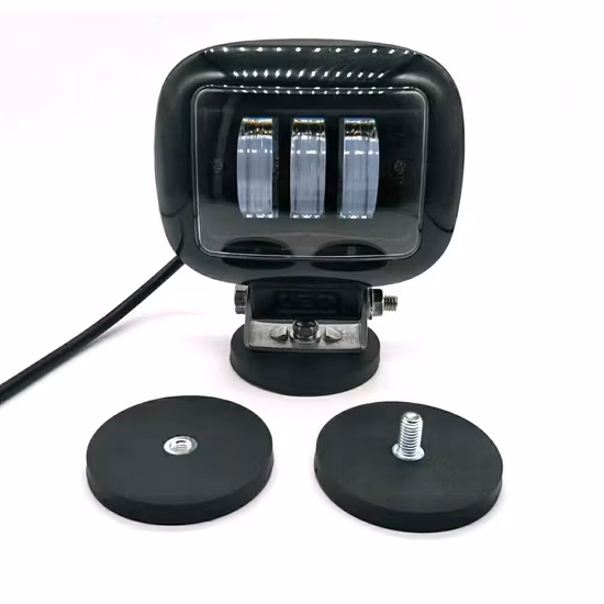 Ímã de pote de neodímio revestido de borracha super forte com montagem magnética de rosca externa