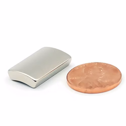 Hc40b N42 meio anel ímã de neodímio, segmento de arco meio círculo redondo trapézio curvo ímã de neodímio usado para turbina eólica